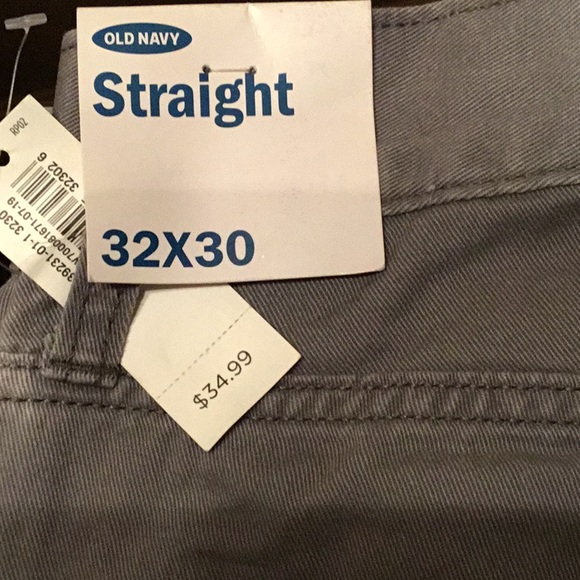 🆕 Old Navy / Lightweight / Straight Leg / Khaki / Jean Material / 32x30 / Style - Picture 9 of 10